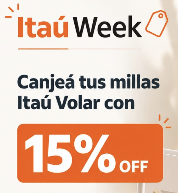 Itaú Week: 15% de descuento